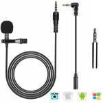 MIKROFON KRAWATOWY do telefonu i PC KLIPS VLOG YOUTUBE PODCAST 2 m