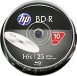 HP BD-R 6x dyski Blu-Ray 25 GB - 10 Sztuk