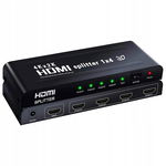 HDMI Splitter 3D 4K 1080P Full HD do HDTV Czarny