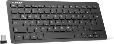 Klawiatura TeckNet ultra slim bezprzewodowa QWERTZ