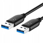 Kabel USB 3.0 Typu A 1.8 m Czarny
