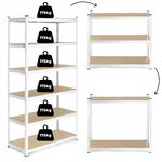 Regał magazynowy 222x110x50 cm stal galwanizowana 6 półek 1050 kg ModernHom