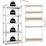 Regał magazynowy 205x120x45 cm stal galwanizowana 5 półek 875 kg ModernHome