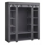 Szafa z Materiału Garderoba z Półkami Organizer Do Salonu Na Ubrania 175cm