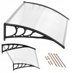 Daszek nad drzwi 120x80 cm zadaszenie osłona poliwęglan ModernHome