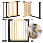 Bramka barierka zabezpieczająca 74-100 cm na schody i drzwi metal drewno do