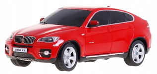 BMW X6 1:24 samochód sterowany na pilot dla dzieci czerwony Rastar