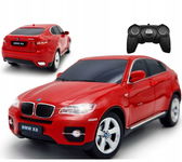 Samochód zdalnie sterowany dla dzieci na baterie BMW X6 1:24 czerwony