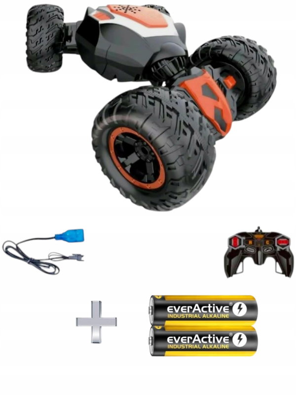 SAMOCHÓD ZDALNIE STEROWANY AUTO TERENOWE TWISTER 360* + 2szt. Baterii