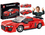 Zestaw Klocków konstrukcyjnych Auto Sportowe AUDI R8 Czerwone 413el.