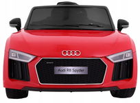 Audi R8 Spyder na akumulator Czerwony + Pilot + EVA + Wolny Start + Radio M