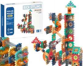 KLOCKI EDUKACYJNE KONSTRUKCYJNE TOR KULKOWY 182 el