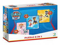 Puzzle 3 in 1 Paw Patrol przygody szczeniąt DoDo