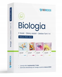 Ebook Zestaw Biologia Zbiór zadań matura 2025 Tom 1234
