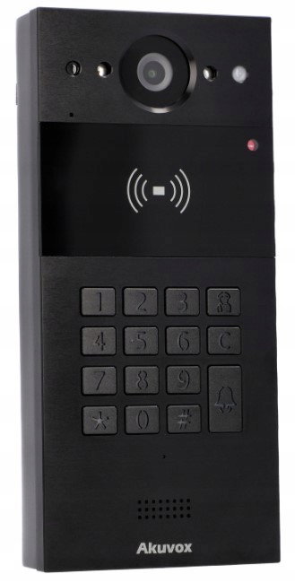 Akuvox R20K - Panel zewnętrzny wideodomofonu jednorodzinny. Czarny