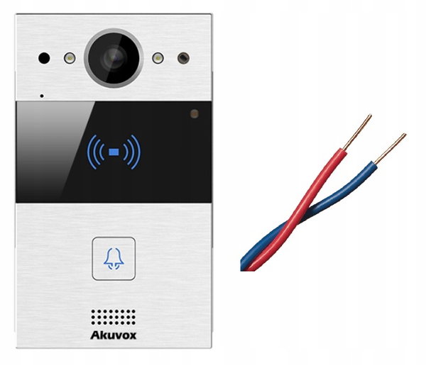 Akuvox R20A-2 - Panel zewnętrzny jednorodzinny. 2 przewodowy. Kolor Srebrny