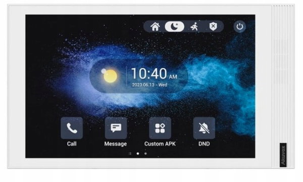 Akuvox S563W - Monitor do wideodomofonu. 8 cali. PoE SIP WiFi Android Biały