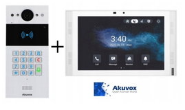Akuvox R20K i S567A - Zestaw Panel bramowy i monitor 10' Biały Android 12