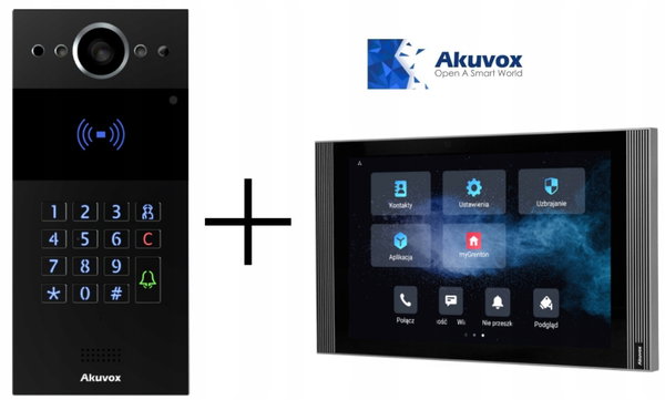 Zestaw wideodomofonowy Panel Akuvox R20K i monitor S567G 10 cali (czarny)