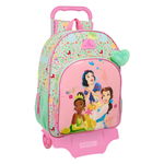 Plecak szkolny Disney Princess Bloom Kolor Zielony Różowy 33 x 42 x 14 cm