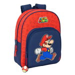 Plecak szkolny Super Mario Trick Czerwony Ciemnoniebieski 28 x 34 x 10 cm