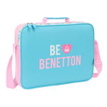 Torba szkolna Benetton Unique Różowy Turkusowy 38 x 28 x 6 cm