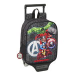 Torba szkolna z kółkami The Avengers Vendetta Czarny 22 x 27 x 10 cm