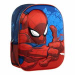 Plecak szkolny 3D Spider-Man Niebieski 25,0 x 31,0 x 10,0 cm