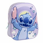 Plecak szkolny 3D Stitch Liliowy 25,0 x 31,0 x 10,0 cm
