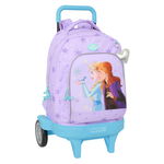 Torba szkolna z kółkami Frozen Spirit Liliowy 33 x 45 x 22 cm