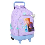 Torba szkolna z kółkami Frozen Spirit Liliowy 33 x 45 x 22 cm