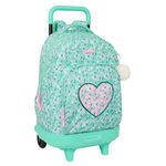 Torba szkolna z kółkami Safta Cuore Mięta 33 x 45 x 22 cm