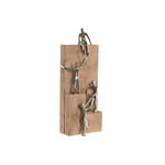 Figurka Dekoracyjna Home ESPRIT Brązowy Srebrzysty Naturalny 15 x 10 x 39 cm