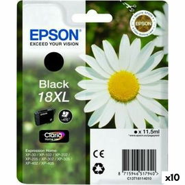 Oryginalny Wkład Atramentowy Epson Nº18XL Czarny (10 Sztuk) (1 Sztuk)