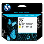 Oryginalny Wkład Atramentowy HP 72 Czarny/Żółty