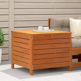  Podnóżek ogrodowy, woskowy brąz, 62x63,5x53,5 cm, sosnowy