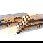  Szafka pod TV z drewna akacjowego, 140x40x45 cm