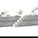  Szafka pod TV z LED, szarość betonu, 180x34x50 cm