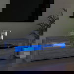  Szafka pod TV z LED, szary dąb sonoma, 120x35x40 cm