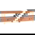  Szafka pod TV, 115x30x40 cm, lite drewno mahoniowe
