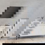  Szafka pod TV, biała, 100x35x55 cm, materiał drewnopochodny