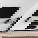 Szafka pod TV, biały, 140x40,5x35 cm, materiał drewnopochodny