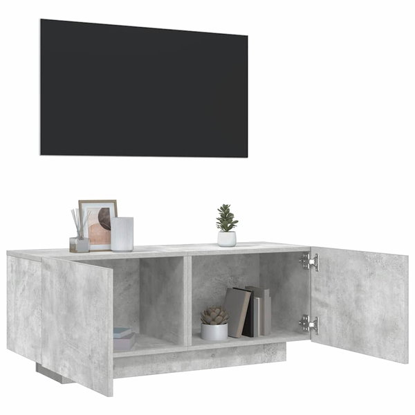  Szafka pod TV, szarość betonu, 100x35x40 cm