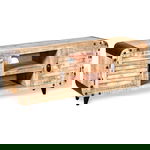  Szafka TV z surowego drewna mango 120x30x50 cm