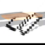  Stolik kawowy z drewna akacjowego 100x60x45 cm