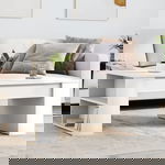  Stolik kawowy, biały, 102x55x42 cm, materiał drewnopochodny