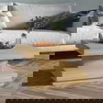  Stolik kawowy, jasnobrązowy, 60x60x35 cm, MDF