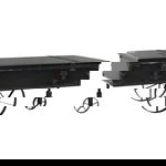  Stolik kawowy, MDF i drewno jodłowe, 110 x 55 x 43 cm