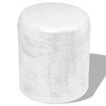  Stolik kawowy/stołek z młotkowanego aluminium, kolor srebrny