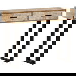  Stolik konsolowy, 100x30x75 cm, lite drewno mango